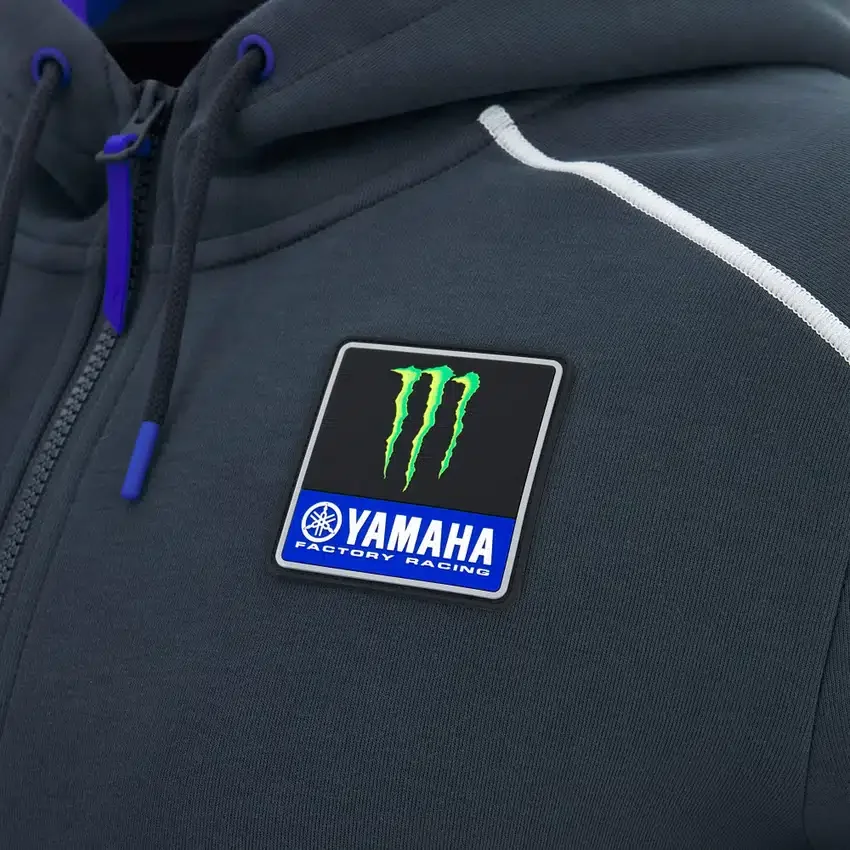 Felpa con zip integrale Monster Energy Yamaha MotoGP 2026 Man Travel Replica Felpa con zip integrale Monster Energy Yamaha MotoGP 2026 Man Travel Replica