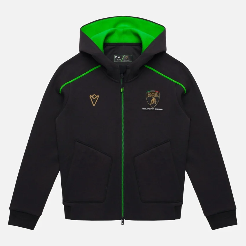 Felpa con zip integrale per bambini Automobili Lamborghini Squadra Corse Felpa con zip integrale per bambini Automobili Lamborghini Squadra Corse