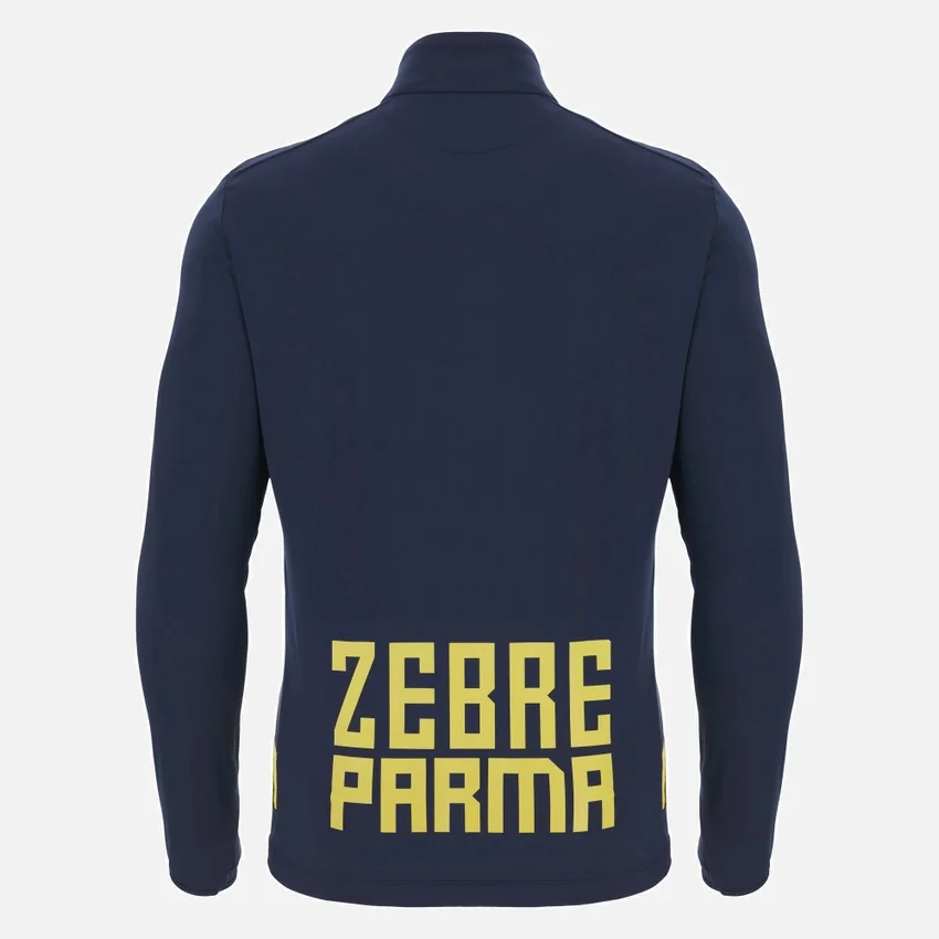 Felpa da allenamento con zip a 1/4 Zebre Parma 2025/26 per adulti Felpa da allenamento con zip a 1/4 Zebre Parma 2025/26 per adulti