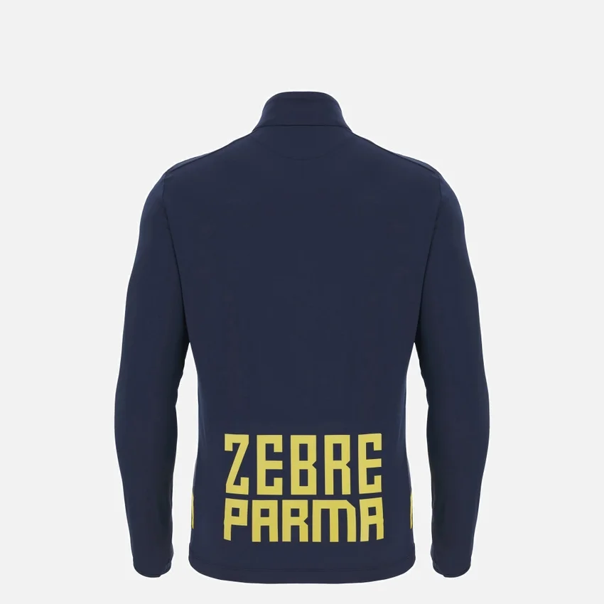 Felpa da allenamento Zebre Parma 2025/26 Junior con zip a 1/4 Felpa da allenamento Zebre Parma 2025/26 Junior con zip a 1/4