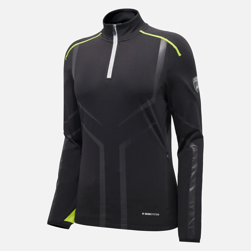 Felpa da donna con zip a 1/4 di Automobili Lamborghini Felpa da donna con zip a 1/4 di Automobili Lamborghini