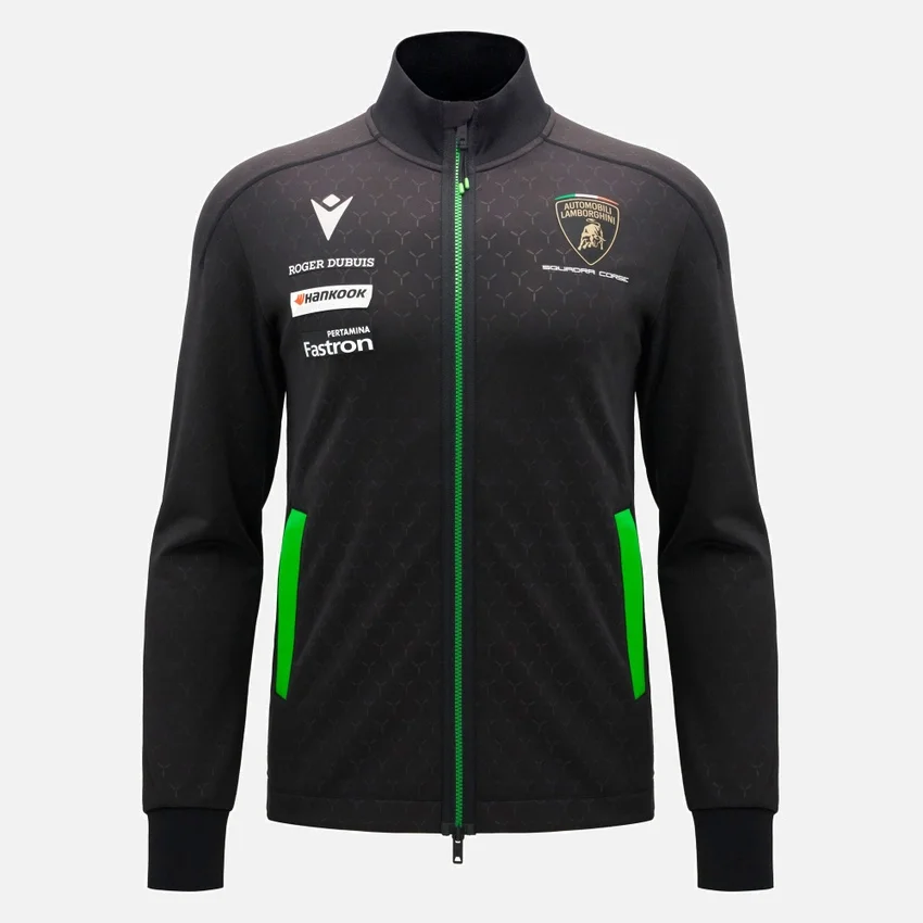 Felpa da uomo con zip integrale Automobili Lamborghini Squadra Corse Felpa da uomo con zip integrale Automobili Lamborghini Squadra Corse