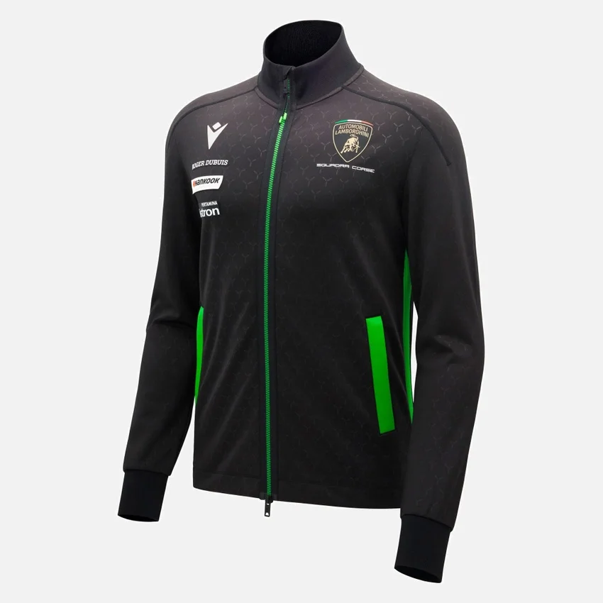 Felpa da uomo con zip integrale Automobili Lamborghini Squadra Corse Felpa da uomo con zip integrale Automobili Lamborghini Squadra Corse
