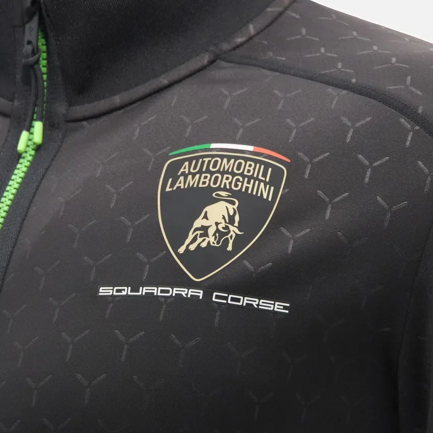 Felpa da uomo con zip integrale Automobili Lamborghini Squadra Corse Felpa da uomo con zip integrale Automobili Lamborghini Squadra Corse