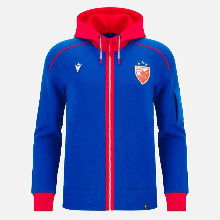 Felpa in cotone per adulti Red Star Belgrado 2025/26 Felpa in cotone per adulti Red Star Belgrado 2025/26
