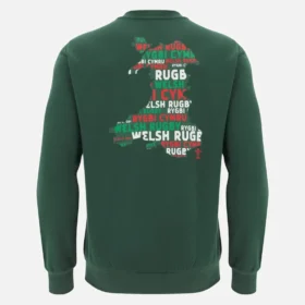 Felpa verde per tifosi del Welsh Rugby 2025/26 Felpa verde per tifosi del Welsh Rugby 2025/26