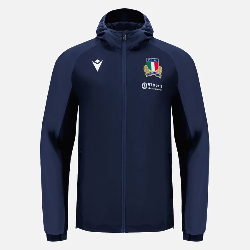 Giacca antipioggia da adulto Italia Rugby 2025/26 Giacca antipioggia da adulto Italia Rugby 2025/26