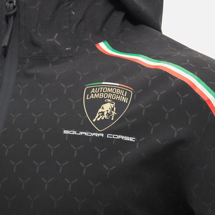 Giacca impermeabile da uomo Automobili Lamborghini Squadra Corse Giacca impermeabile da uomo Automobili Lamborghini Squadra Corse