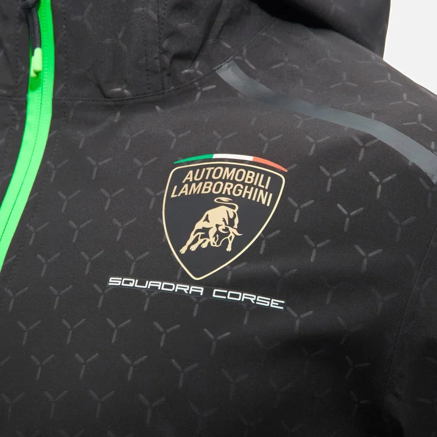 Giacca impermeabile da uomo Automobili Lamborghini Squadra Corse Giacca impermeabile da uomo Automobili Lamborghini Squadra Corse