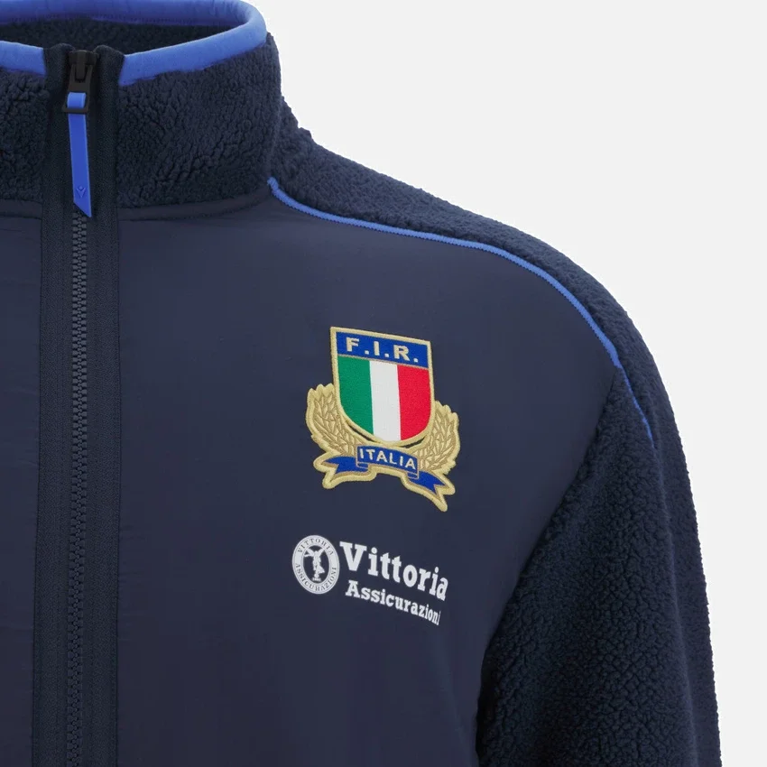 Giacca Teddy da adulto Italia Rugby 2025/26 Athleisure Giacca Teddy da adulto Italia Rugby 2025/26 Athleisure