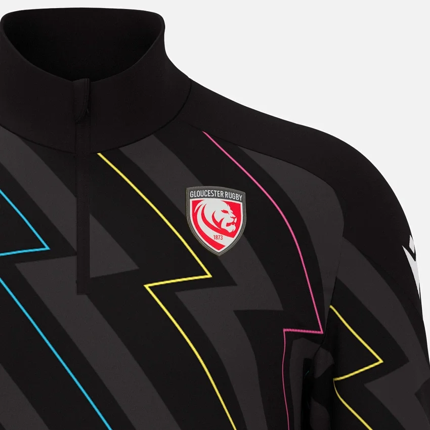 Gloucester Rugby 2025/26 Top con zip a 1/4 Gloucester Rugby 2025/26 Top con zip a 1/4