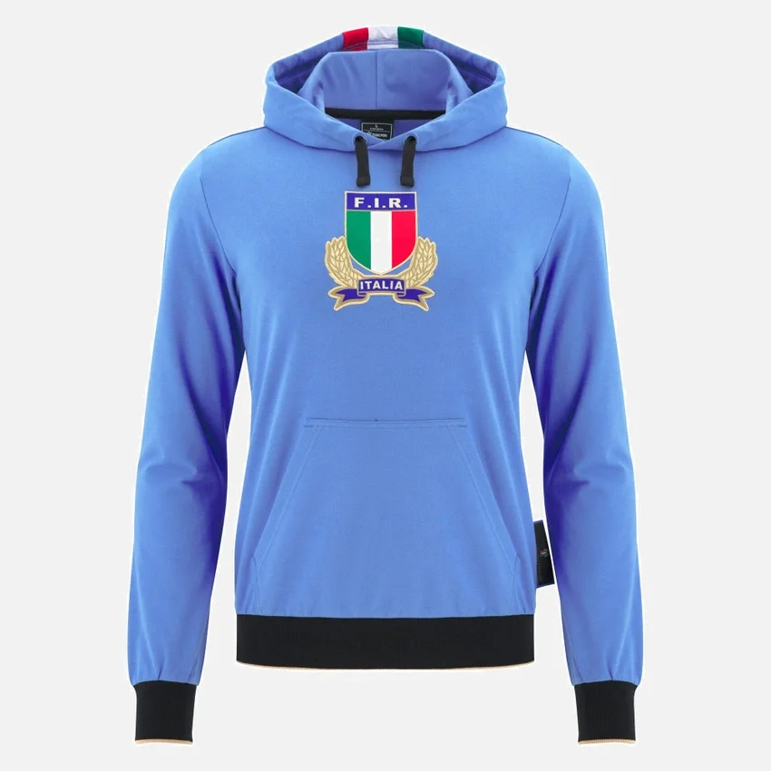 Italia Rugby 2025/26 Felpa con zip integrale della linea per adulti Italia Rugby 2025/26 Felpa con zip integrale della linea per adulti