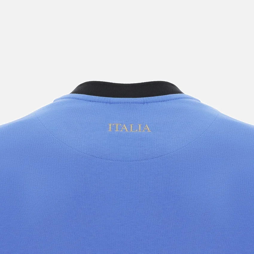 Italia Rugby 2025/26 T-Shirt in cotone a costine linea fan Italia Rugby 2025/26 T-Shirt in cotone a costine linea fan