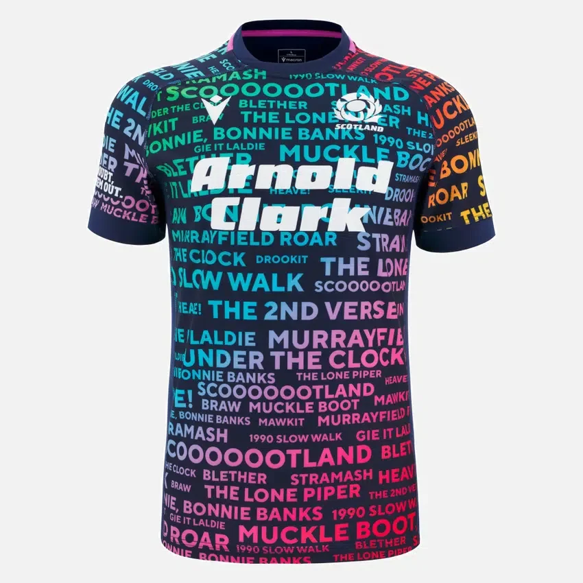 Maglia da allenamento Scottish Rugby 2025/26 Words Maglia da allenamento Scottish Rugby 2025/26 Words