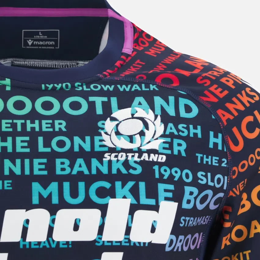 Maglia da allenamento Scottish Rugby 2025/26 Words Maglia da allenamento Scottish Rugby 2025/26 Words