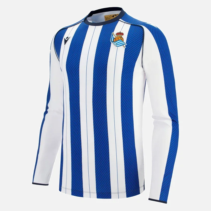 Maglia da casa a maniche lunghe per adulti Real Sociedad 2025/26 Maglia da casa a maniche lunghe per adulti Real Sociedad 2025/26