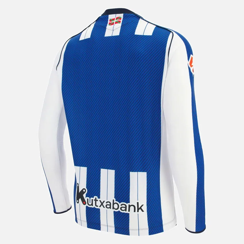Maglia da casa a maniche lunghe per adulti Real Sociedad 2025/26 Maglia da casa a maniche lunghe per adulti Real Sociedad 2025/26