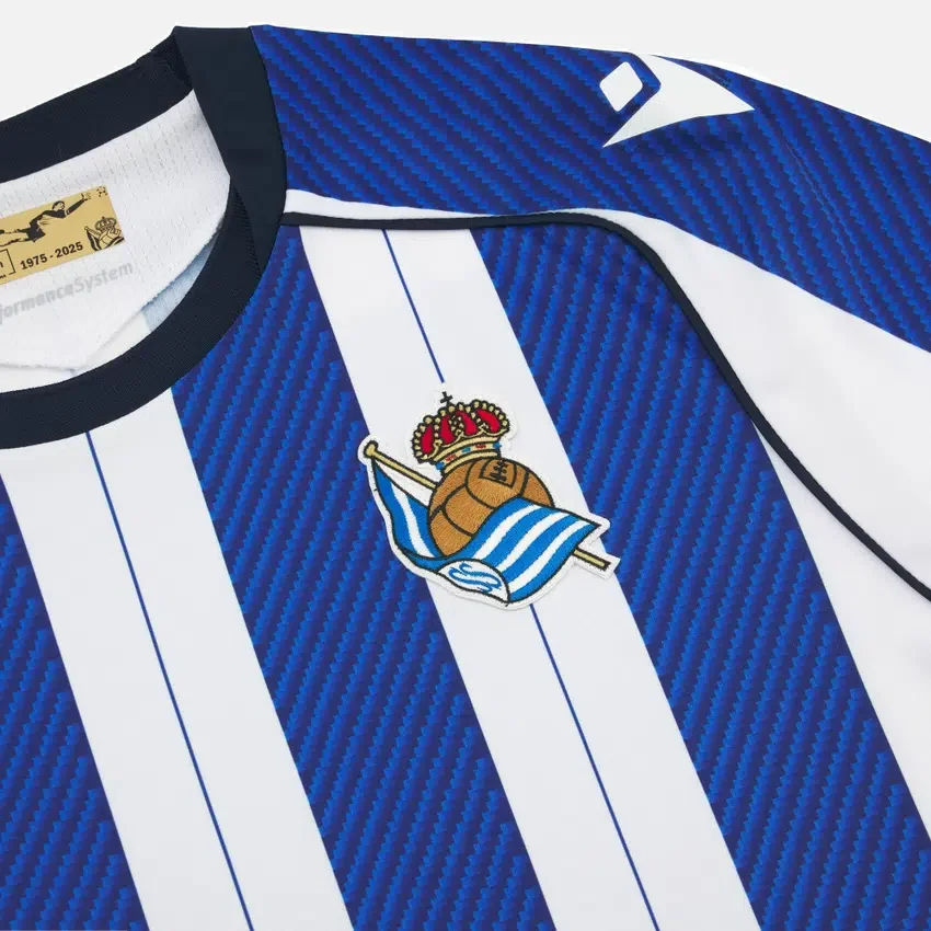 Maglia da casa a maniche lunghe per adulti Real Sociedad 2025/26 Maglia da casa a maniche lunghe per adulti Real Sociedad 2025/26