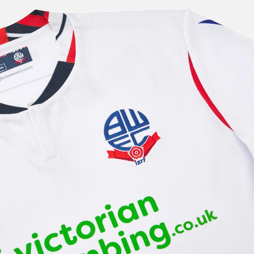 Maglia da casa per adulti del Bolton Wanderers FC 2025/26 Maglia da casa per adulti del Bolton Wanderers FC 2025/26