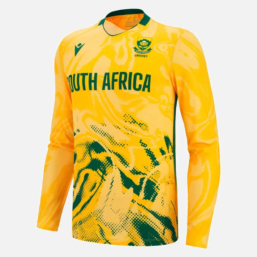 Maglia da partita T20 a maniche lunghe Cricket South Africa 2025/26 Maglia da partita T20 a maniche lunghe Cricket South Africa 2025/26