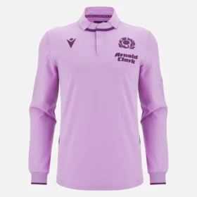 Maglia da rugby scozzese 2025/26 in cotone con manicotti a maniche lunghe Maglia da rugby scozzese 2025/26 in cotone con manicotti a maniche lunghe