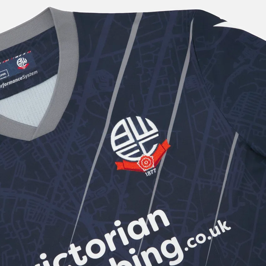 Maglia da trasferta per adulti del Bolton Wanderers FC 2025/26 Maglia da trasferta per adulti del Bolton Wanderers FC 2025/26