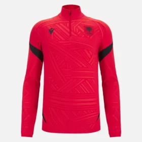 Maglia da uomo con zip a 1/4 del Top della Nazionale Albanese FSHF 2026/27