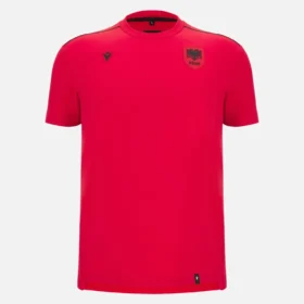 Maglia da uomo della Nazionale albanese FSHF 2026/27, rosso sportivo, stile Athleisure