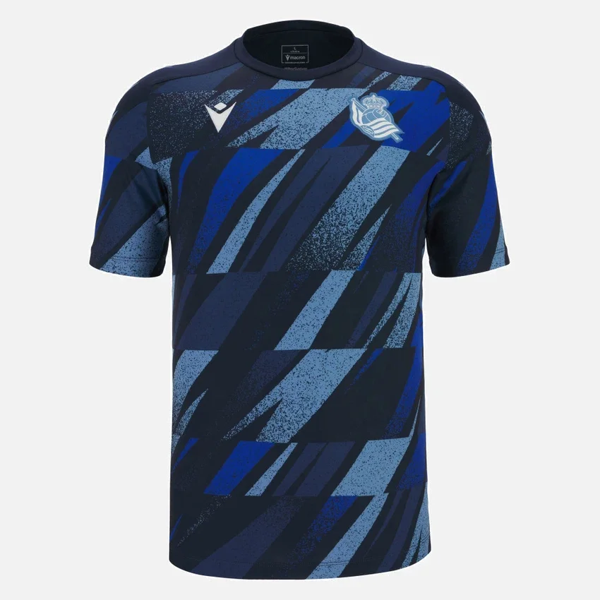 Maglie da riscaldamento Real Sociedad 2025/26 per adulti Maglie da riscaldamento Real Sociedad 2025/26 per adulti