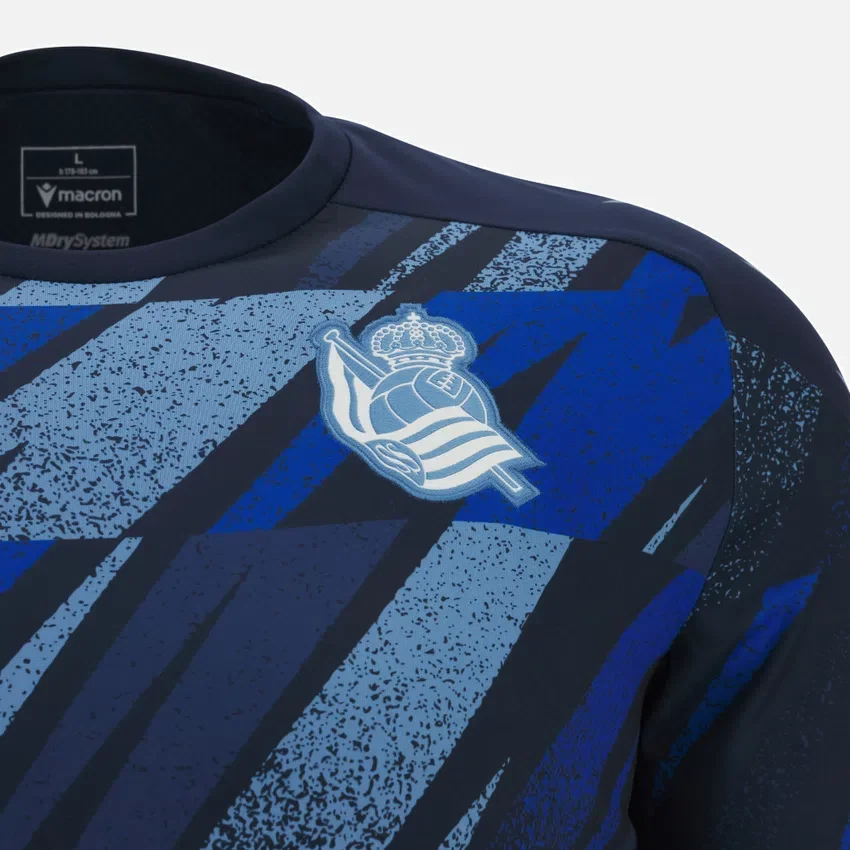 Maglie da riscaldamento Real Sociedad 2025/26 per adulti Maglie da riscaldamento Real Sociedad 2025/26 per adulti