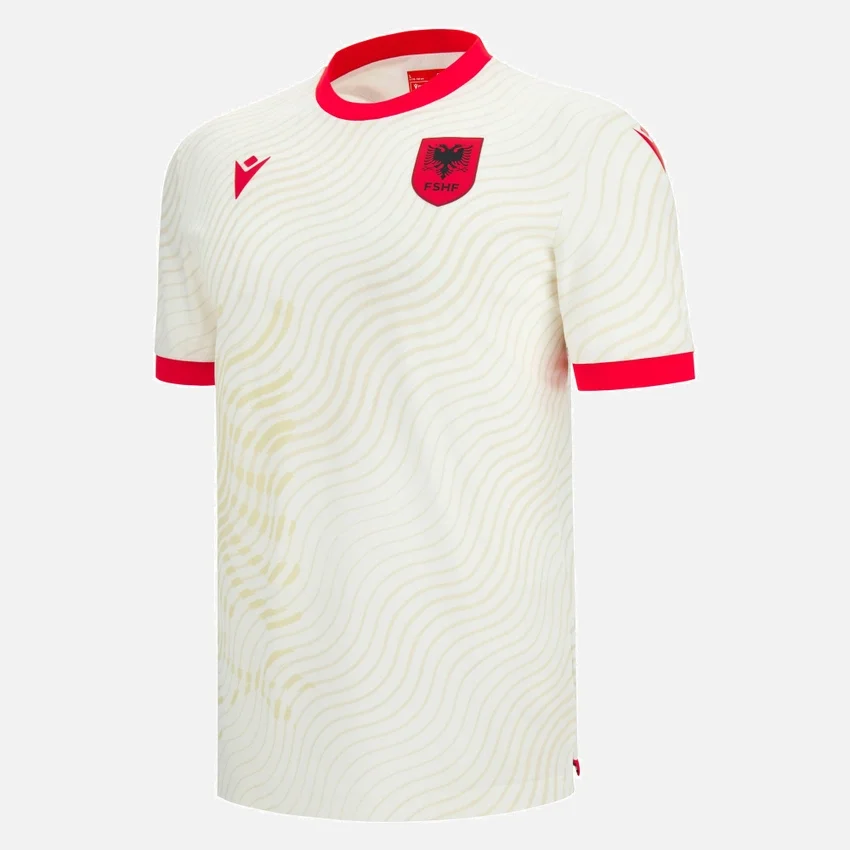 Maglie da trasferta per adulti della Nazionale Albanese FSHF 2026/27 Maglie da trasferta per adulti della Nazionale Albanese FSHF 2026/27