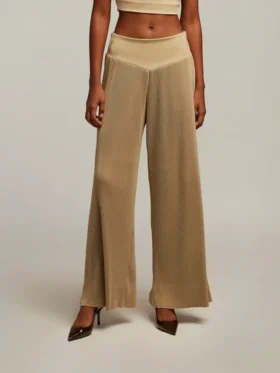 Pantaloni larghi plissettati Chirsten