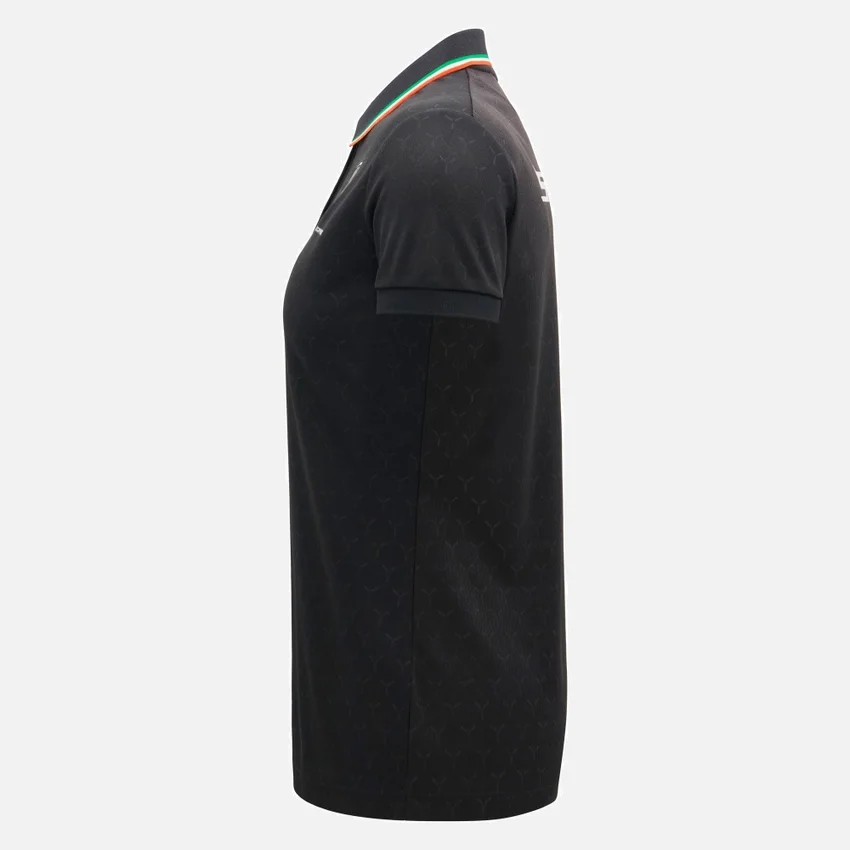 Polo da donna nero Automobili Lamborghini Squadra Corse Polo da donna nero Automobili Lamborghini Squadra Corse