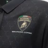 Polo da donna nero Automobili Lamborghini Squadra Corse Polo da donna nero Automobili Lamborghini Squadra Corse