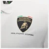 Polo da uomo bianca Automobili Lamborghini Squadra Corse Polo da uomo bianca Automobili Lamborghini Squadra Corse