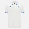 Polo da viaggio bianca da adulto Auxerre 2025/26 Athleisure Polo da viaggio bianca da adulto Auxerre 2025/26 Athleisure