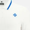 Polo da viaggio bianca da adulto Auxerre 2025/26 Athleisure Polo da viaggio bianca da adulto Auxerre 2025/26 Athleisure