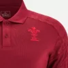 Polo da viaggio Welsh Rugby 2025/26 Rosso intenso Polo da viaggio Welsh Rugby 2025/26 Rosso intenso