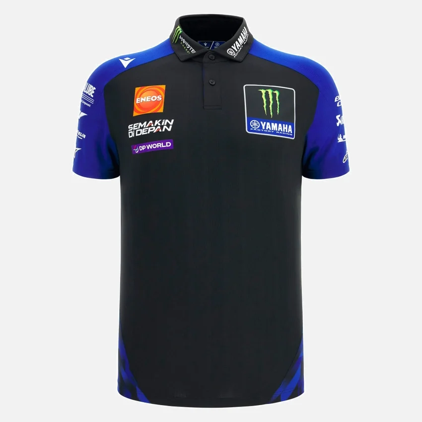 Polo replica squadra Monster Energy Yamaha MotoGP 2026 da uomo Polo replica squadra Monster Energy Yamaha MotoGP 2026 da uomo