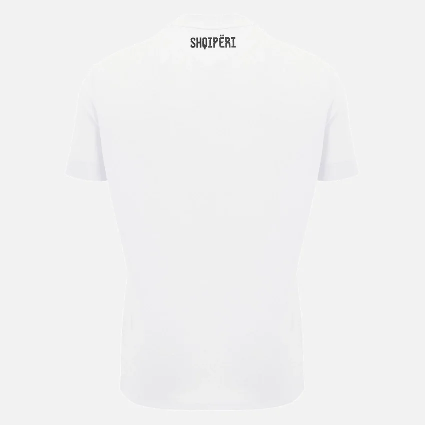 T-Shirt bianca da sport Athleisure della Nazionale Albanese FSHF 2026/27 Uomo T-Shirt bianca da sport Athleisure della Nazionale Albanese FSHF 2026/27 Uomo