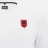 T-Shirt bianca da sport Athleisure della Nazionale Albanese FSHF 2026/27 Uomo T-Shirt bianca da sport Athleisure della Nazionale Albanese FSHF 2026/27 Uomo