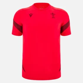 T-Shirt da allenamento rosso Welsh Rugby 2025/26