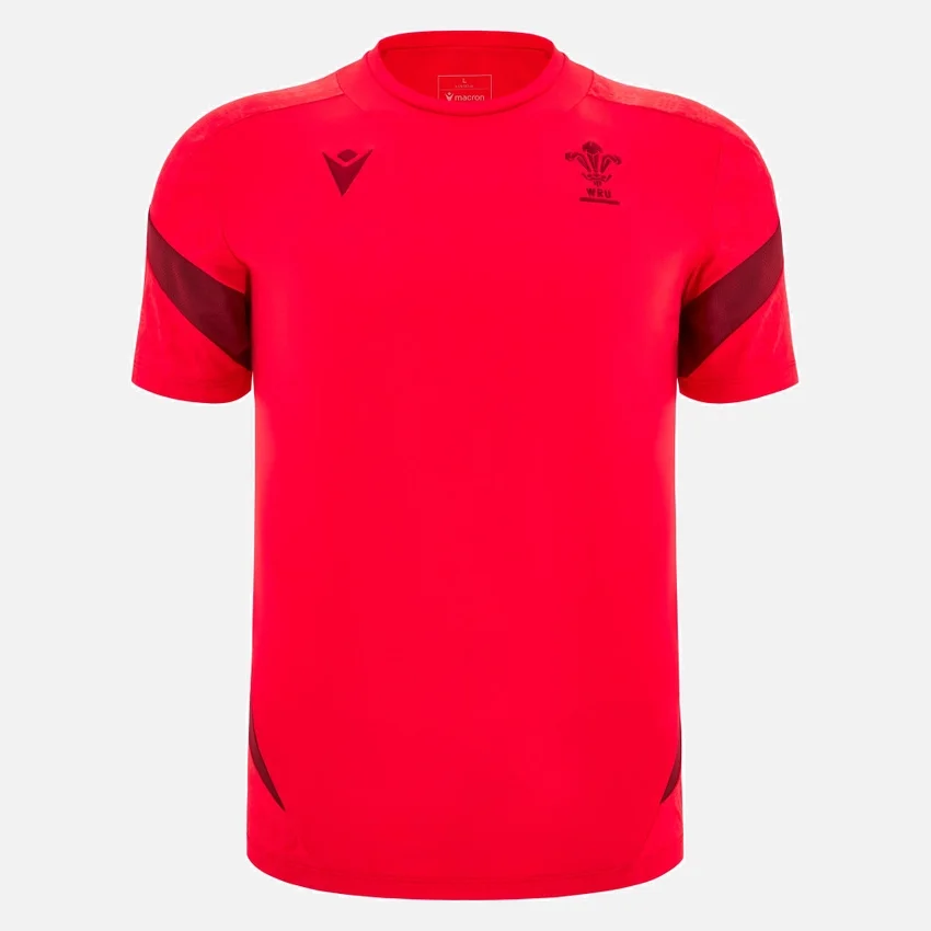 T-Shirt da allenamento rosso Welsh Rugby 2025/26 T-Shirt da allenamento rosso Welsh Rugby 2025/26