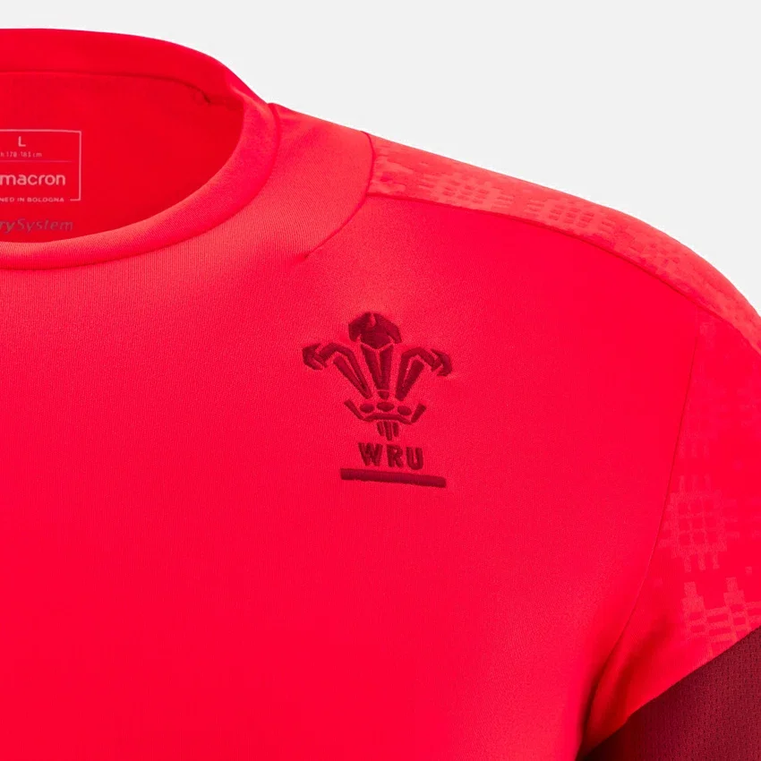 T-Shirt da allenamento rosso Welsh Rugby 2025/26 T-Shirt da allenamento rosso Welsh Rugby 2025/26