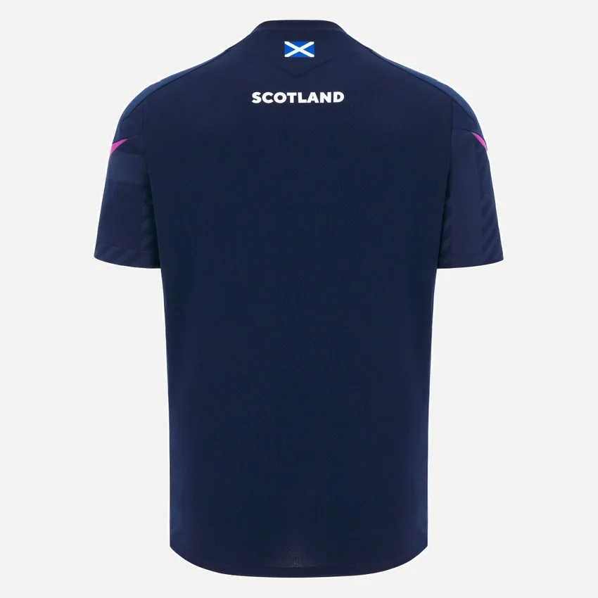 T-Shirt da allenamento Scottish Rugby 2025/26 blu navy T-Shirt da allenamento Scottish Rugby 2025/26 blu navy