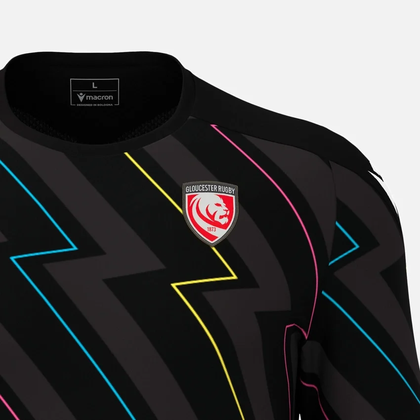 T-Shirt da riscaldamento Gloucester Rugby 2025/26 T-Shirt da riscaldamento Gloucester Rugby 2025/26