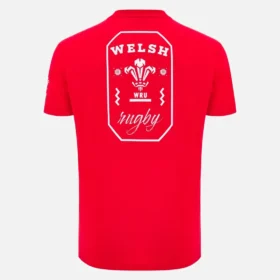T-Shirt da tifoso Welsh Rugby 2025/26 rossa