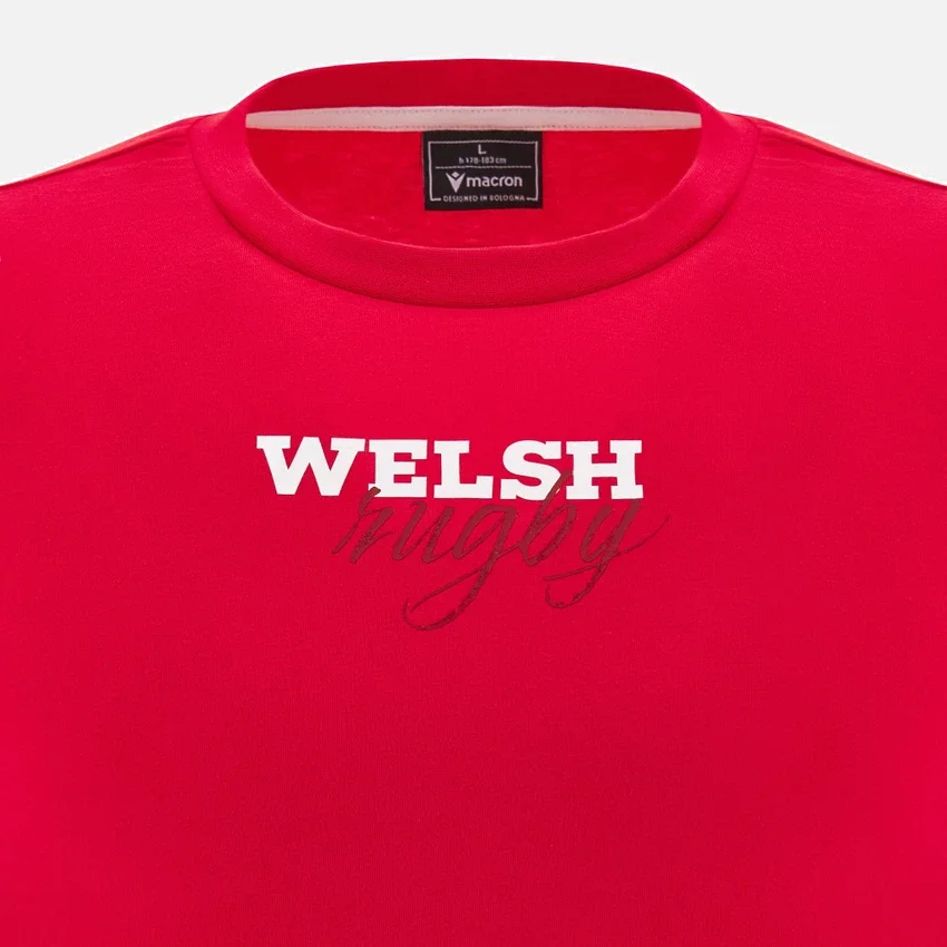 T-Shirt da tifoso Welsh Rugby 2025/26 rossa T-Shirt da tifoso Welsh Rugby 2025/26 rossa
