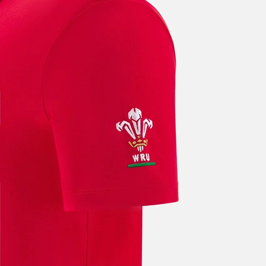 T-Shirt da tifoso Welsh Rugby 2025/26 rossa T-Shirt da tifoso Welsh Rugby 2025/26 rossa