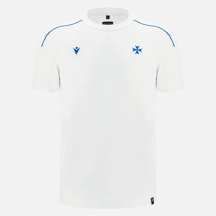 T-Shirt da viaggio bianca da adulto Auxerre 2025/26 Athleisure T-Shirt da viaggio bianca da adulto Auxerre 2025/26 Athleisure